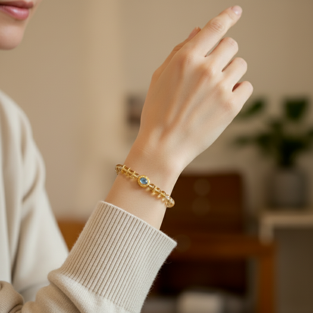 Uplifted Natural Citrine Bracelet
