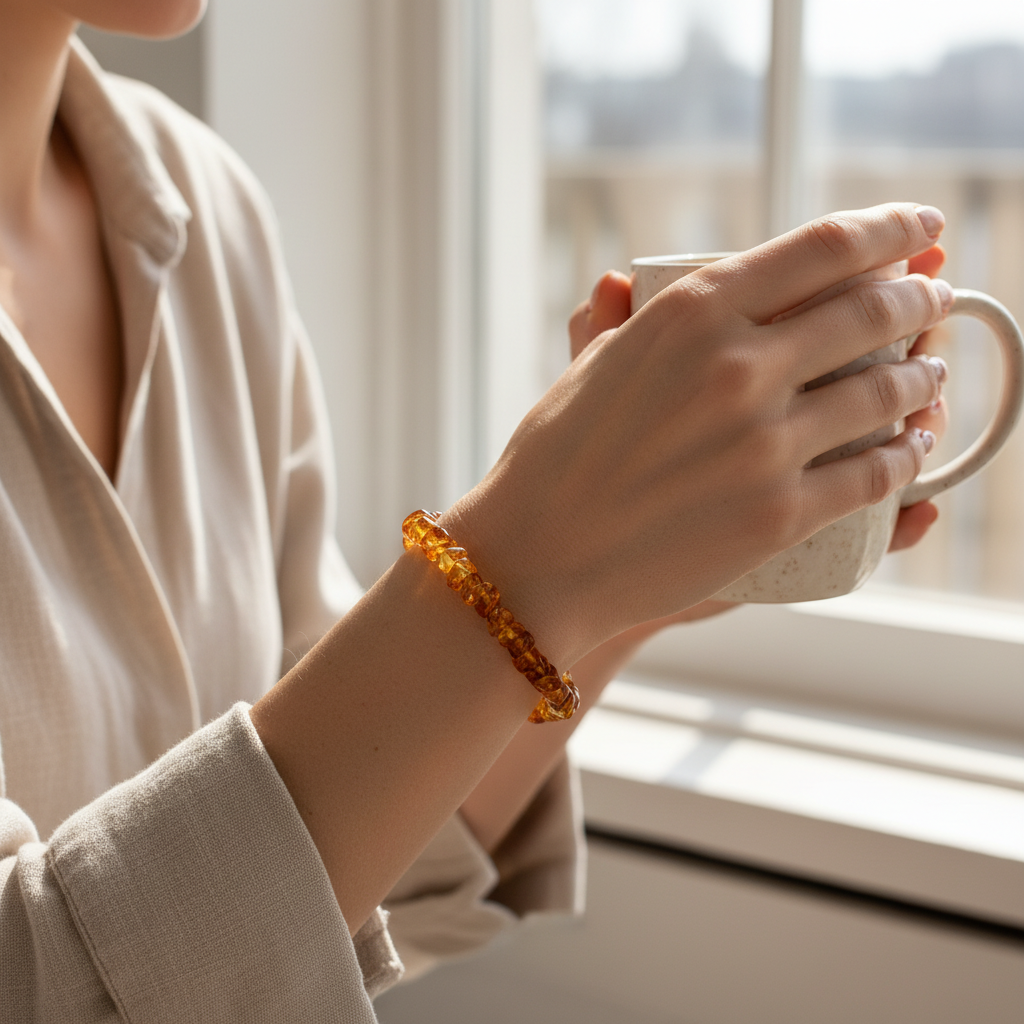 Luminous Natural Baltic Amber Bracelet