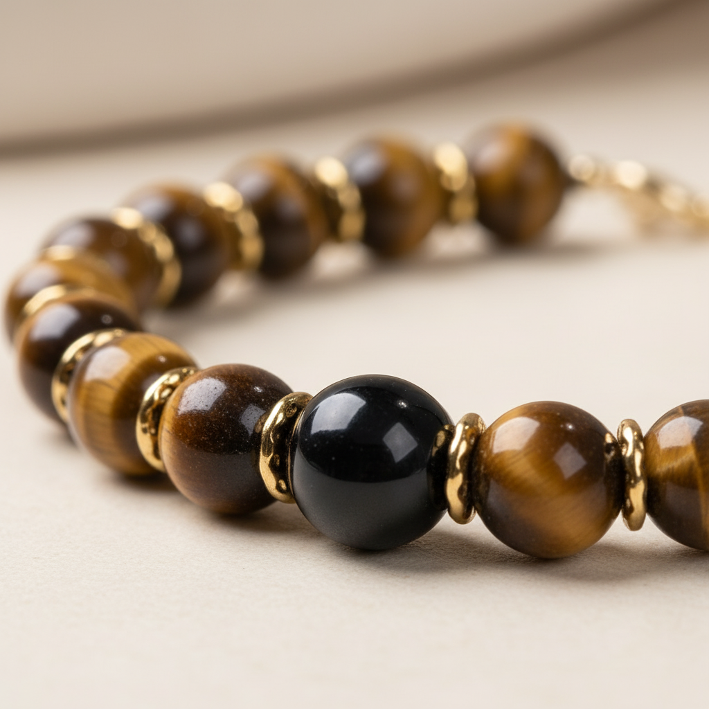 Earth Shield Tiger's Eye Necklace
