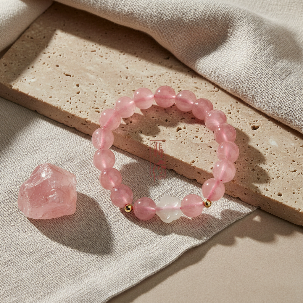 Serenity Madagascar Rose Quartz Bracelet