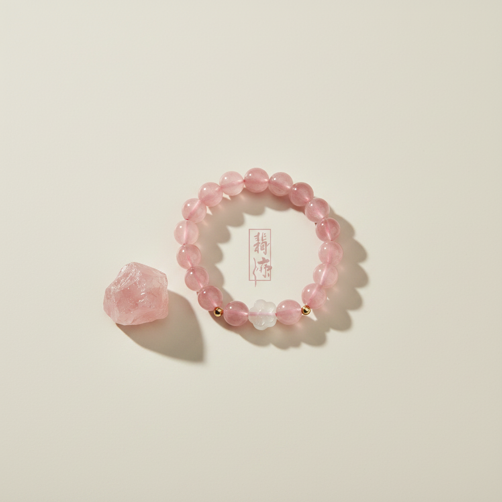 Serenity Madagascar Rose Quartz Bracelet
