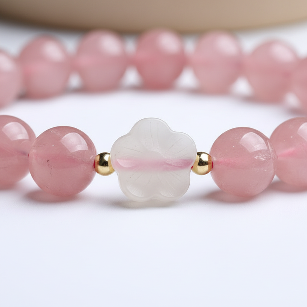 Serenity Madagascar Rose Quartz Bracelet
