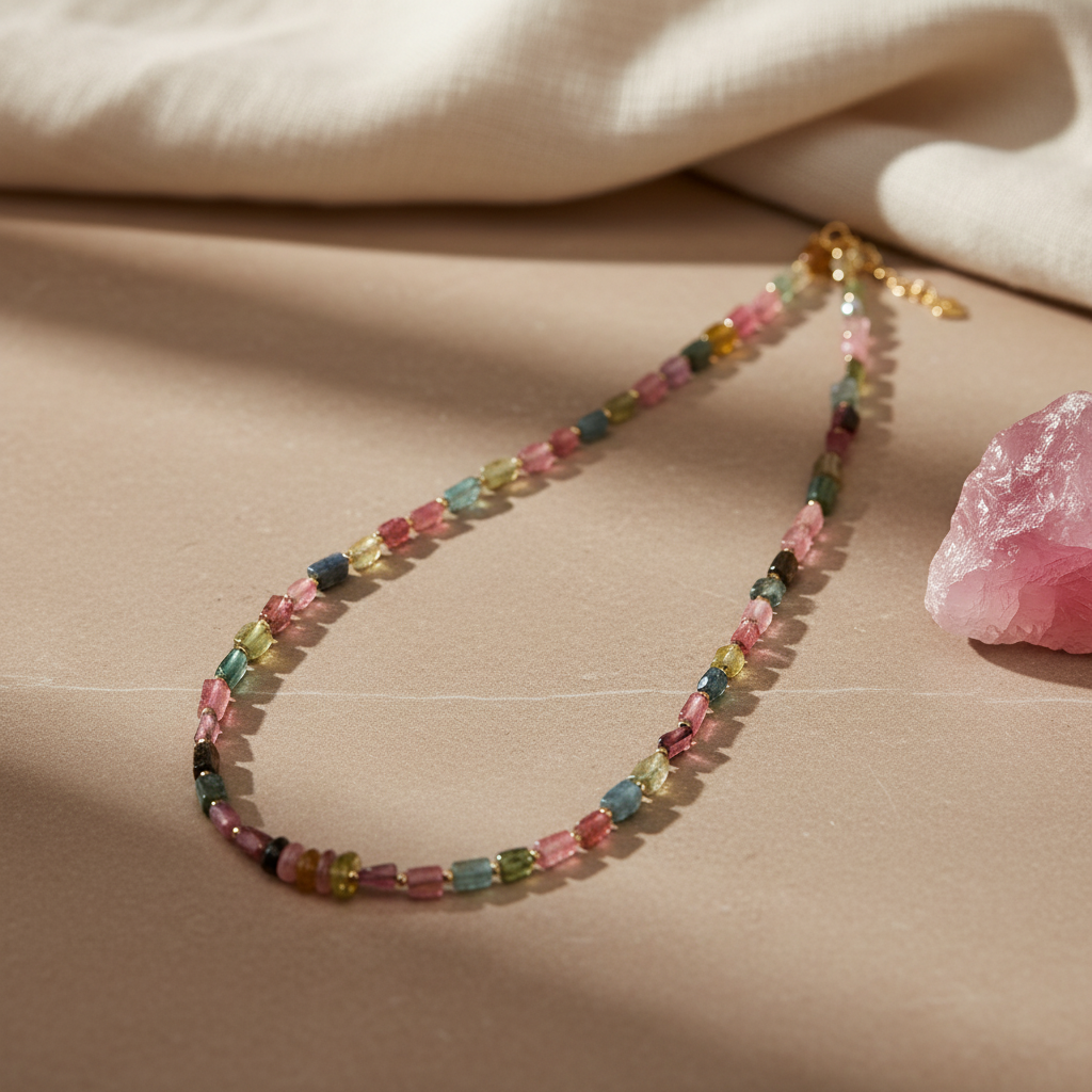 Aurora Multi-colored Tourmaline Necklace