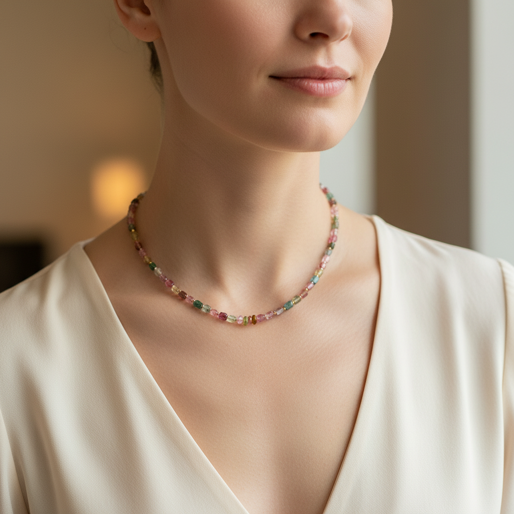 Aurora Multi-colored Tourmaline Necklace