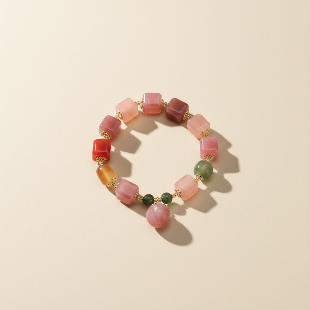 Vibrant Vitality Yanyuan Agate Bracelet