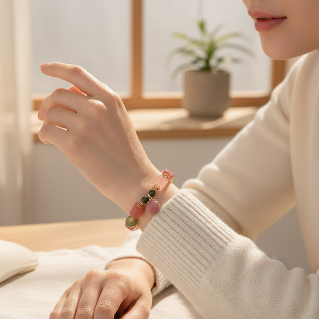 Vibrant Vitality Yanyuan Agate Bracelet