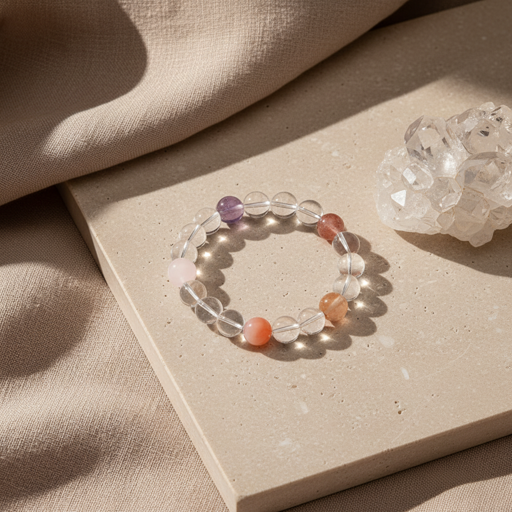 Love Essence Clear Quartz Bracelet