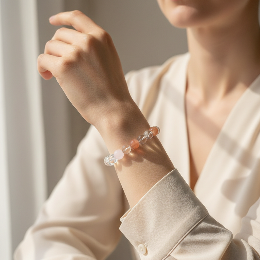 Love Essence Clear Quartz Bracelet