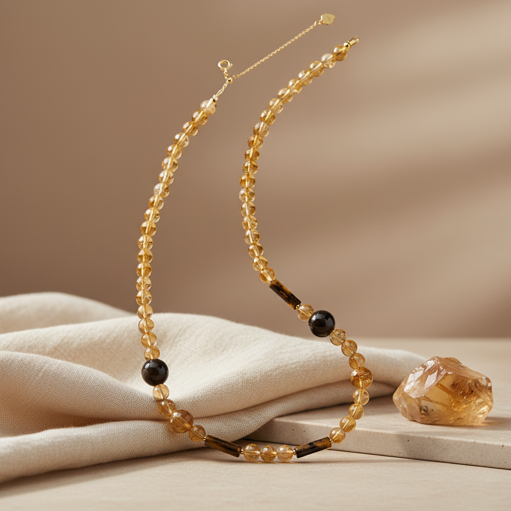 Celestial Abundance Golden Azeztulite  Necklace