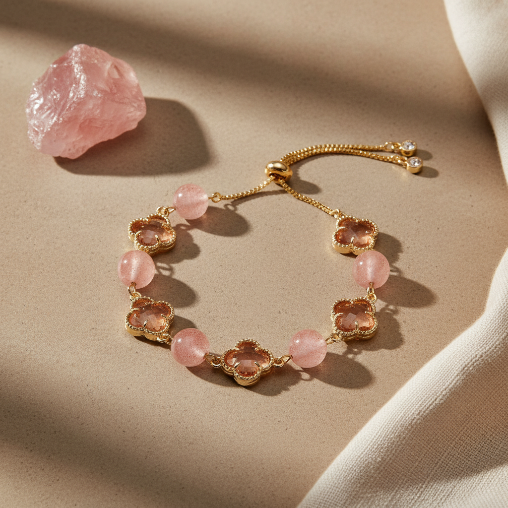 Bloom Strawberry Quartz Bracelet