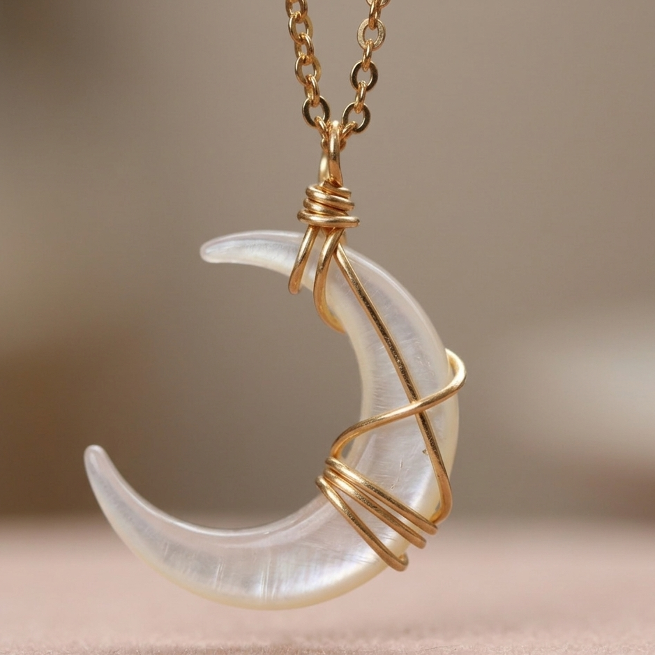 Ethereal Mother of Pearl Necklace