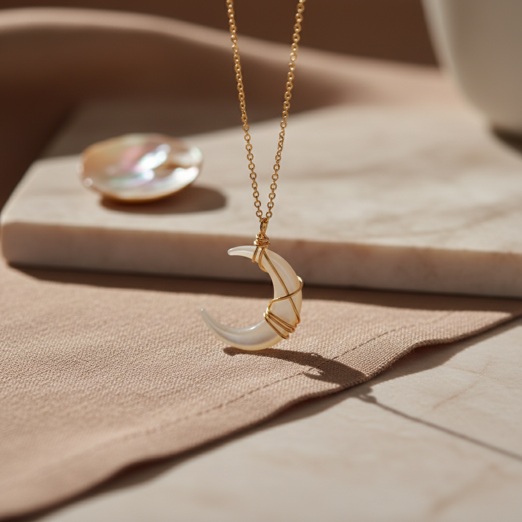 Ethereal Mother of Pearl Necklace