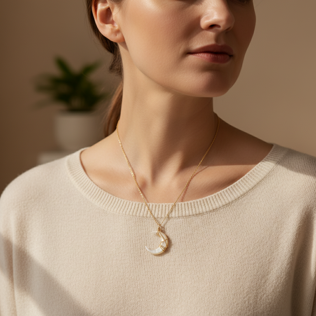 Ethereal Mother of Pearl Necklace