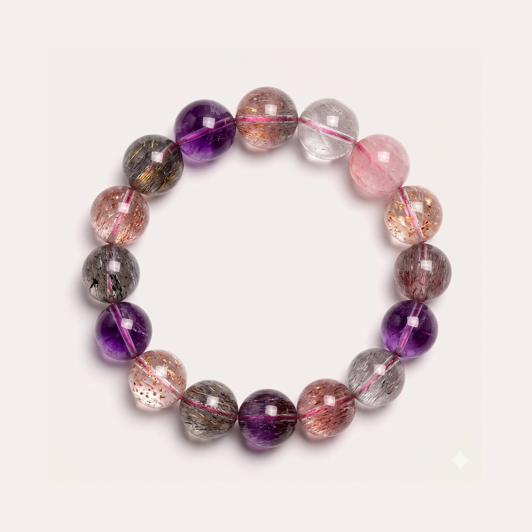 Rosé Harmony Super Seven Bracelet