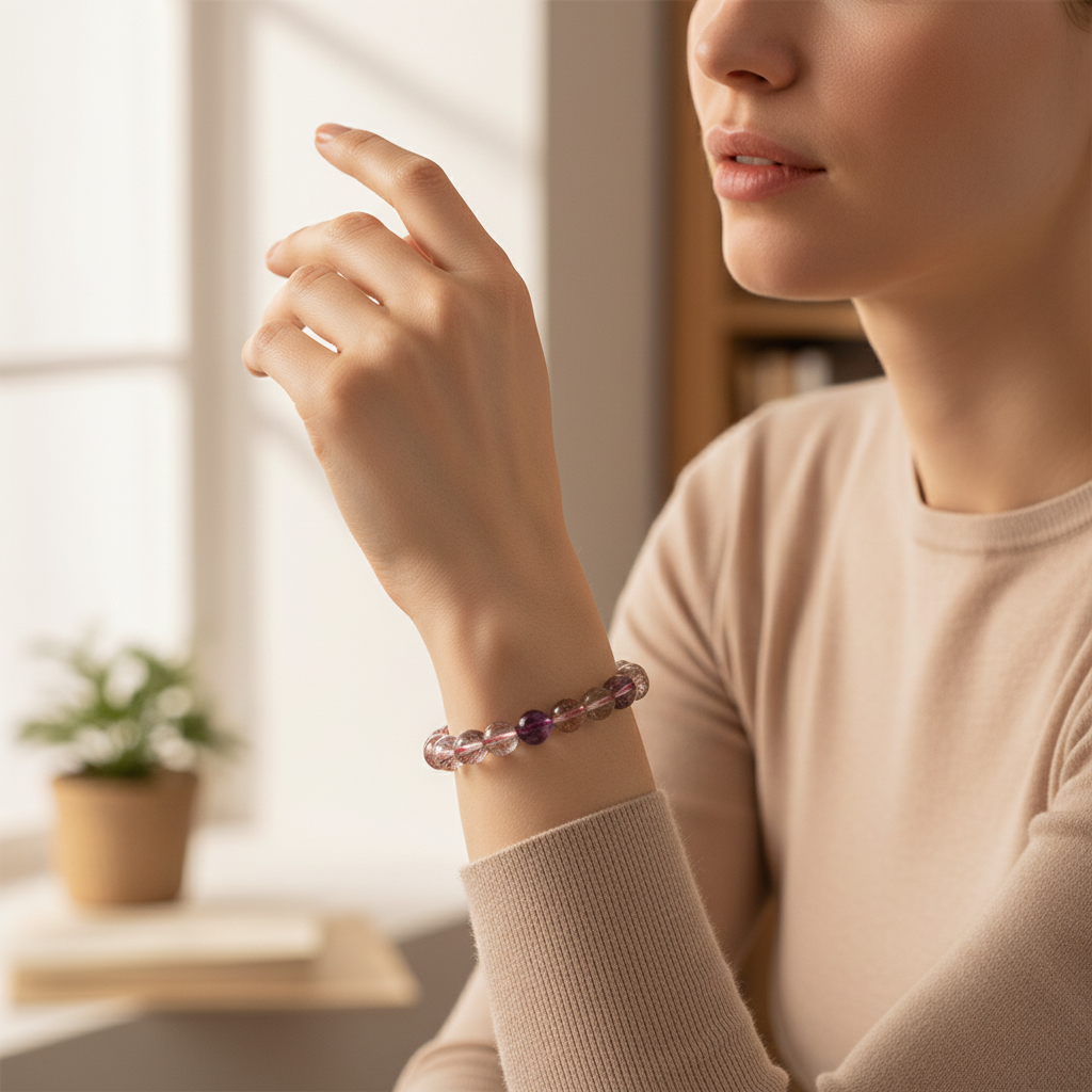 Rosé Harmony Super Seven Bracelet
