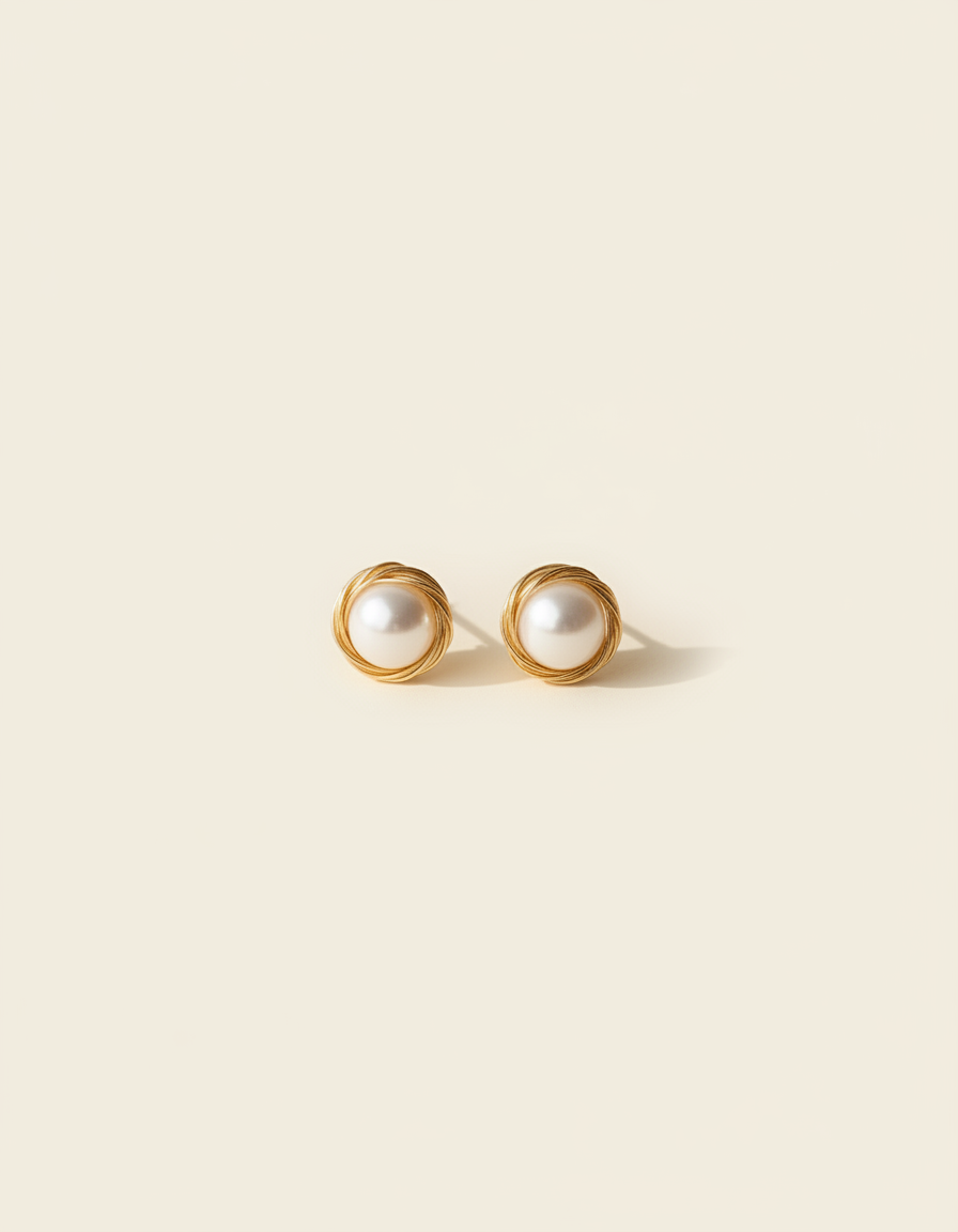 Lustrous Freshwater Pearl Earrings