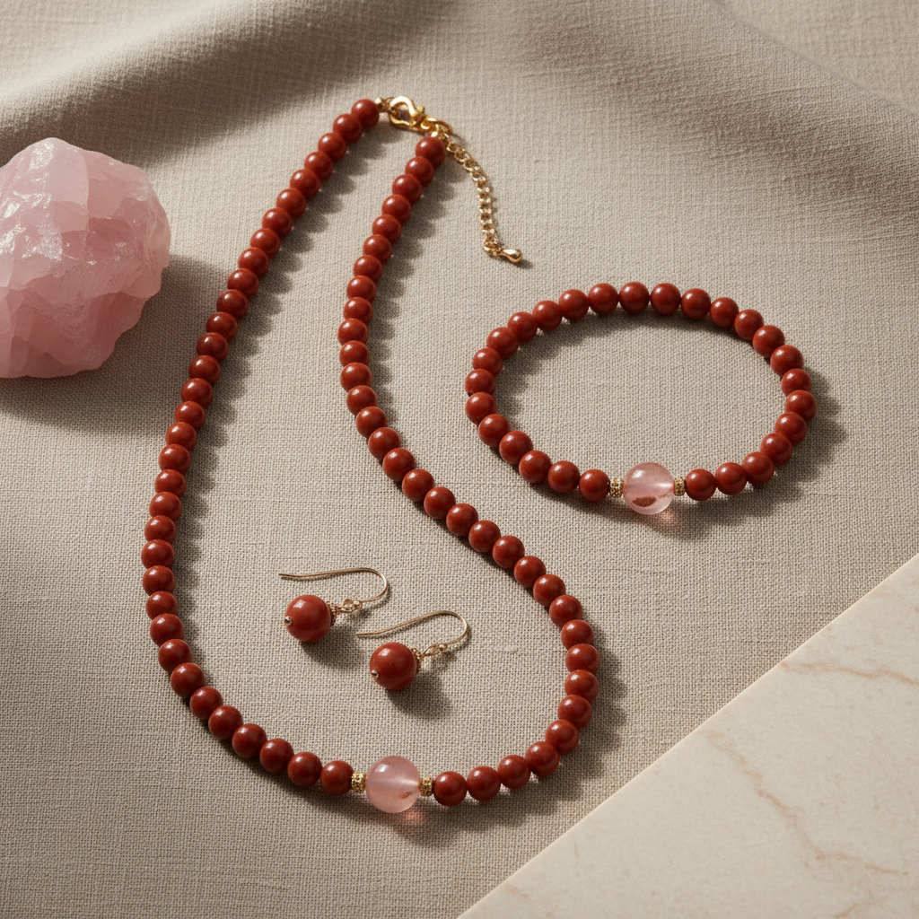 Nourished Carnelian Jewelry Set