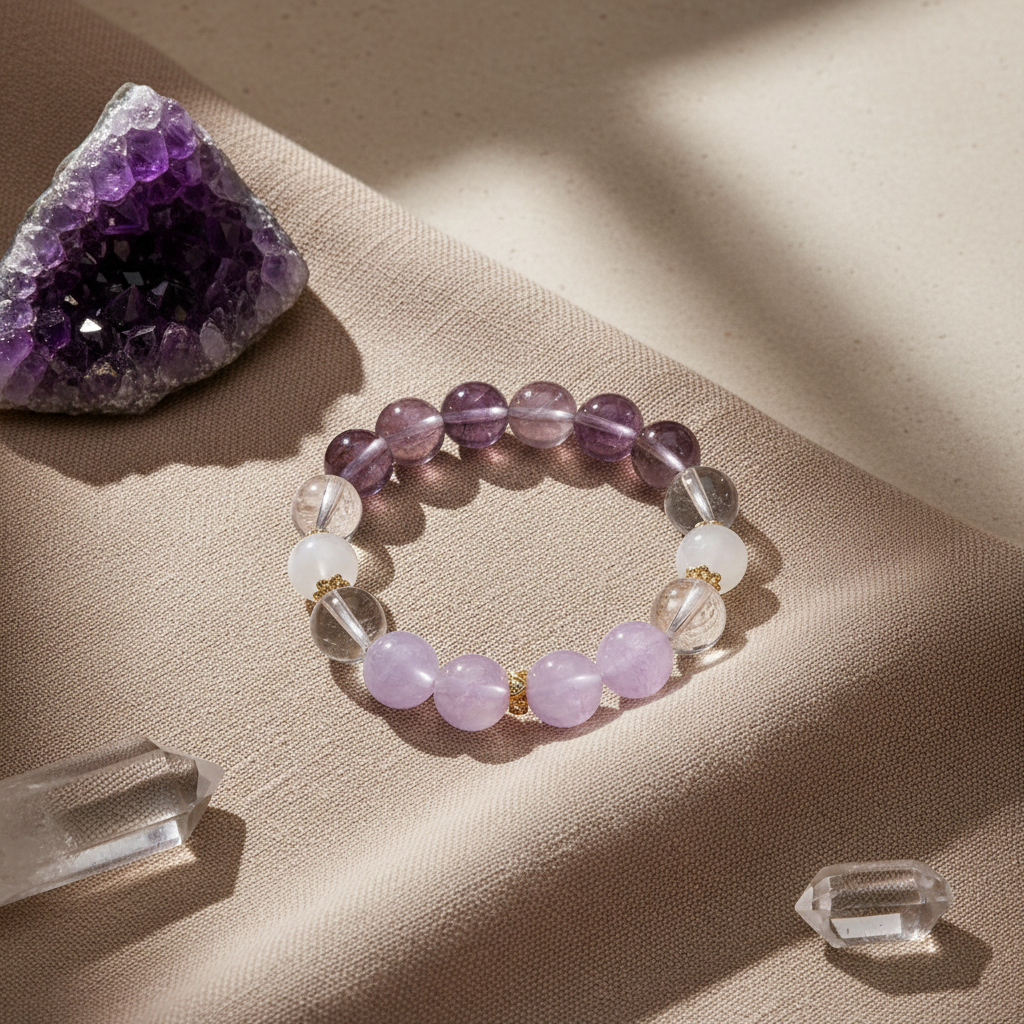 Reflection Natural Lavender Amethyst Bracelet