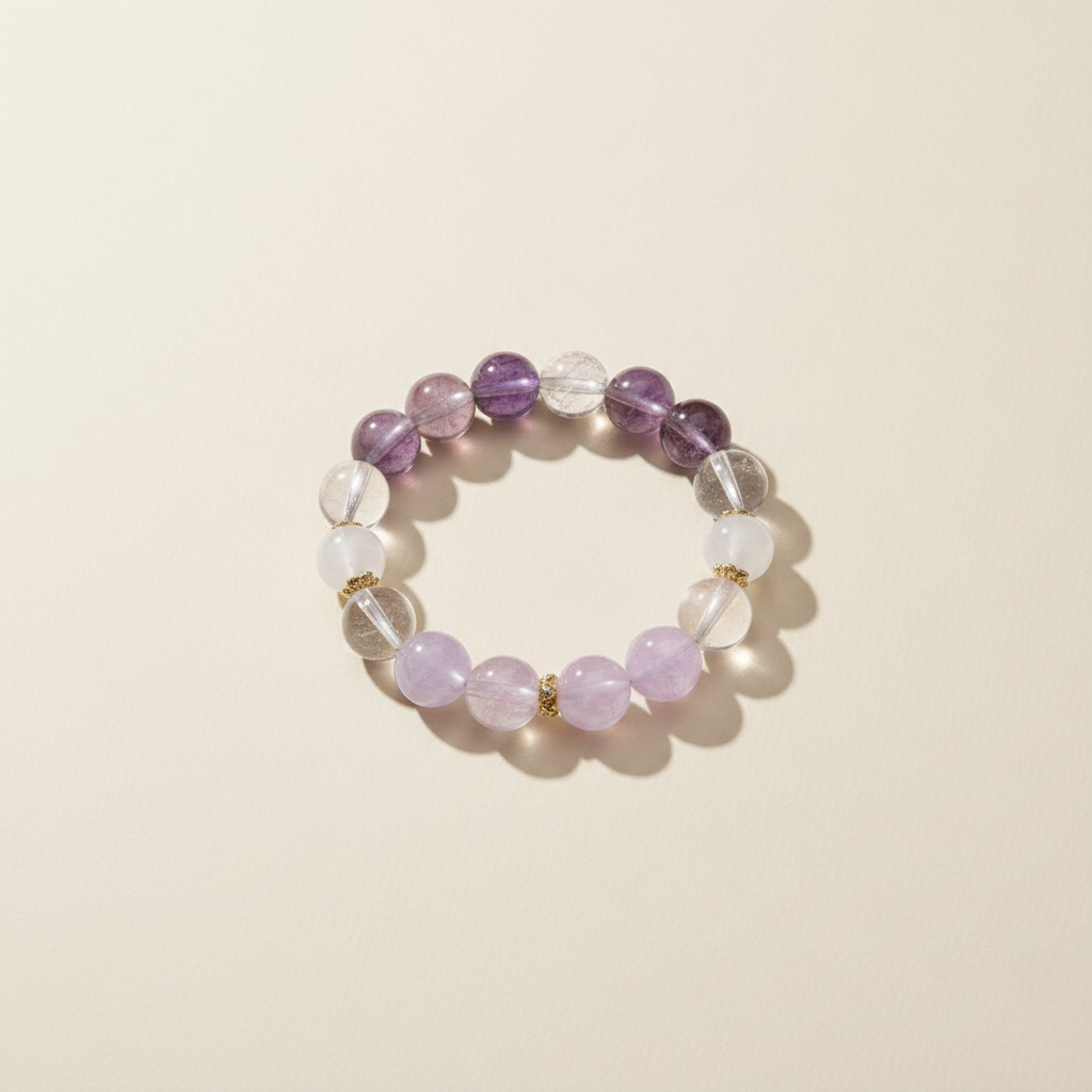 Reflection Natural Lavender Amethyst Bracelet