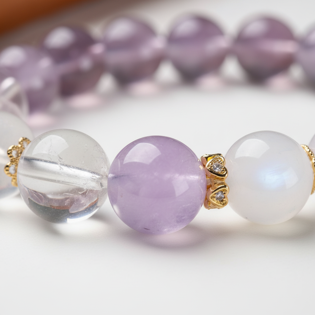 Reflection Natural Lavender Amethyst Bracelet