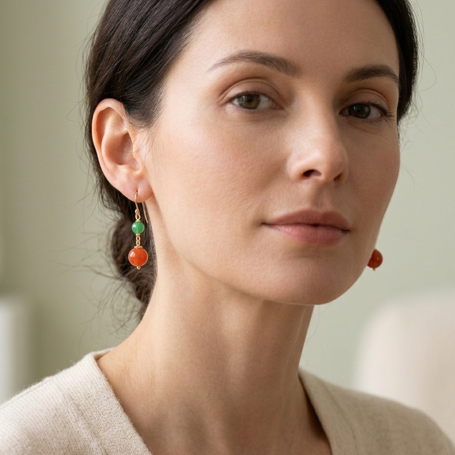 Flourish Carnelian Earrings