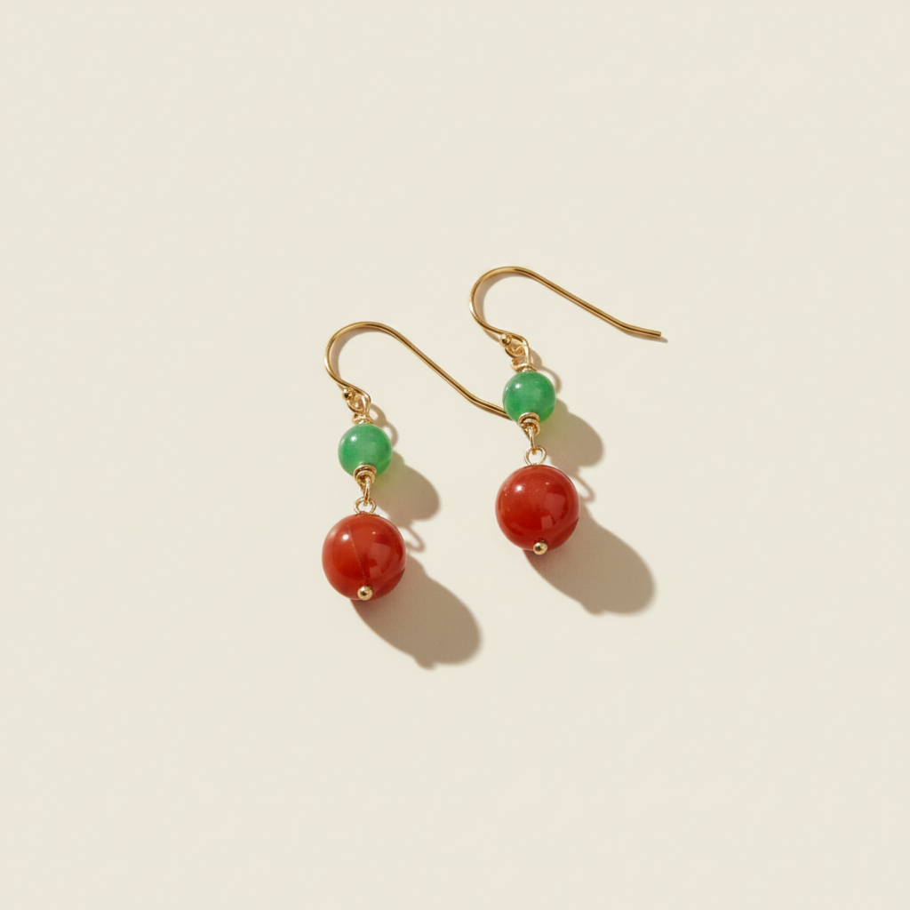 Flourish Carnelian Earrings