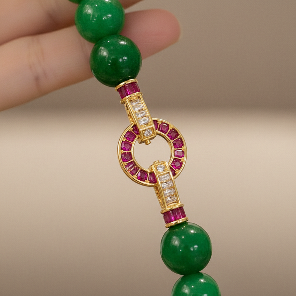 Harmony Natural Jadeite Jade Necklace
